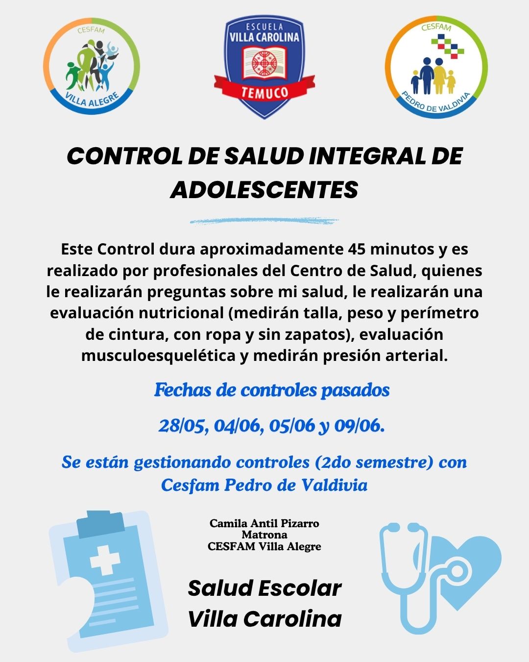 Control de Salud Integral para Adolescentes